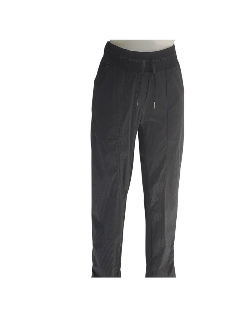 LULULEMON Athletica Dance Studio Cropped Pants Jogger Women's 4 Black Activewear - Picture 6 of 9
